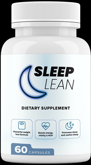 SleepLean dietary supplement bottle 60 capsules deep sleep weight loss HGH formula